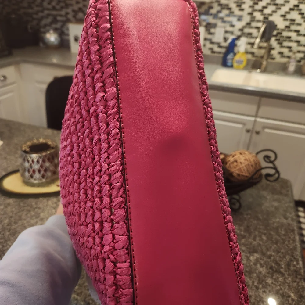 Michael Kors NWOT Large Ombre Straw Tote - Picture 6 of 9